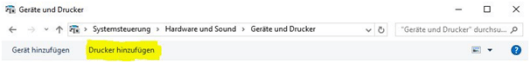 Drucker einrichten in Windows 10